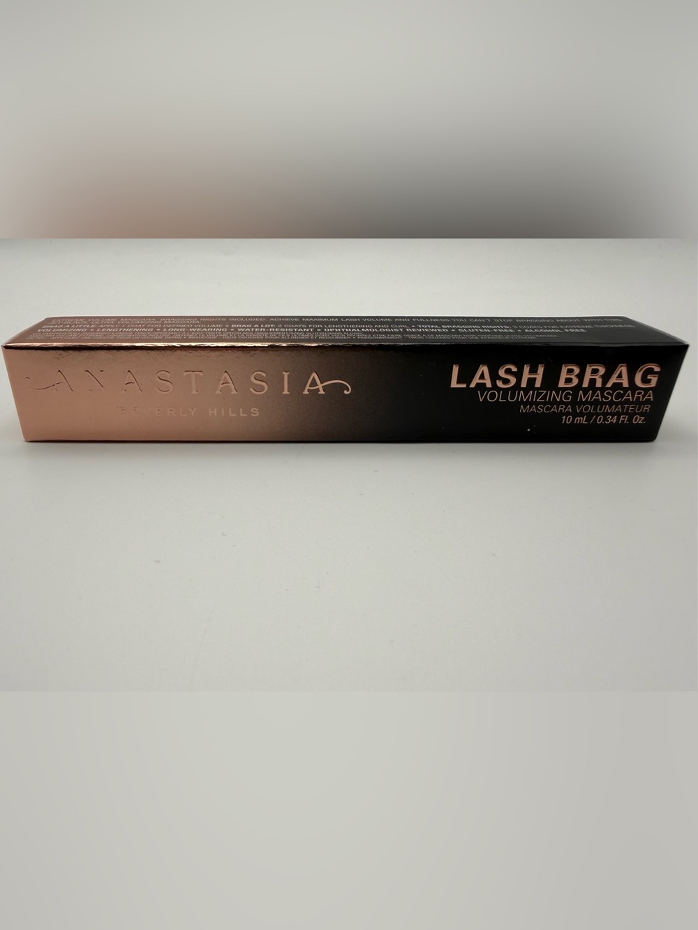 NIB Anastasia Beverly Hills Lash Brag Volumizing Mascara -Full Size- JET BLACK